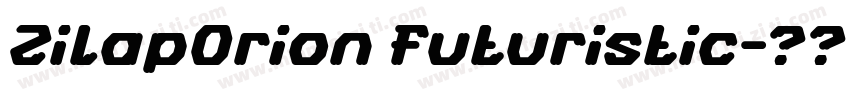 ZilapOrion Futuristic字体转换